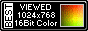 a button that says 'best viewed in 16 bit color'
