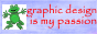 a button that says 'graphic design is my passion'